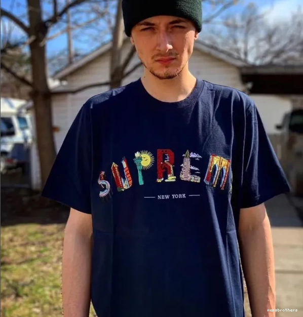 Rainbow XL Logo Embroidery Arc White sleeved Black M L City and Arc 19SS City S Tee T-shirt Short 0516